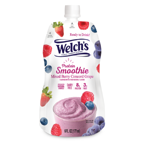 WELCH'S: Mixed Berry Concord Grape Protein Smoothie, 6 oz