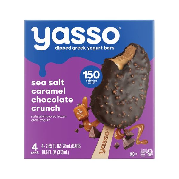 YASSO: Bar Frozen Sea Salt Caramel Chocolate, 10.6 fo