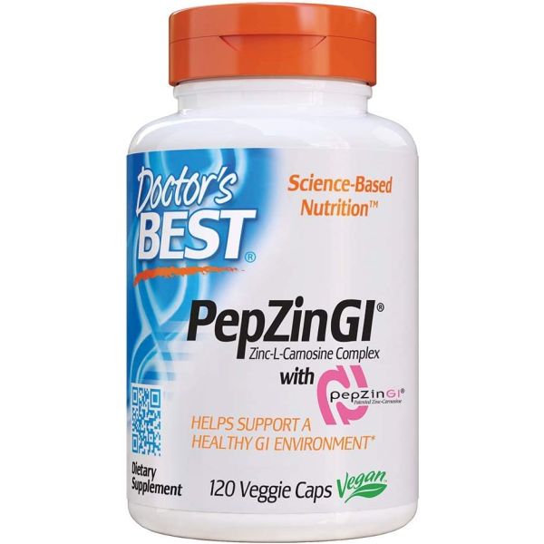 DOCTORS BEST: PepZinGI Digestive, 120 vc