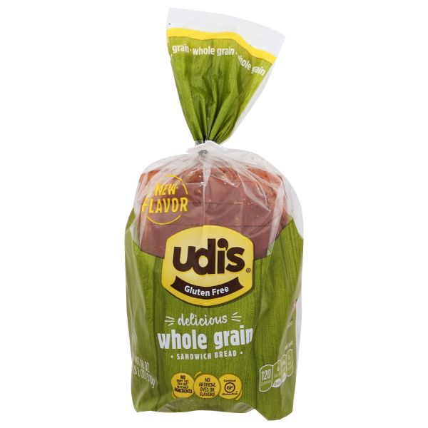 UDIS: Bread Loaves Whole Grain, 18 oz