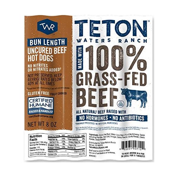 TETON WATERS: Dog Hot Bun Length, 8 oz