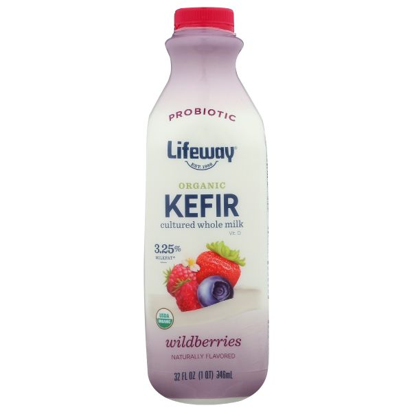 LIFEWAY: Kefir Whole Milk Organic Wild Berry, 32 fo