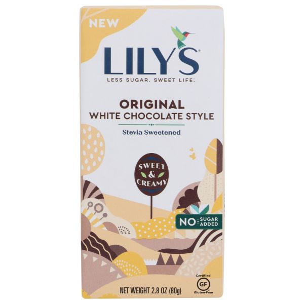 LILYS SWEETS: Bar Original Chocolate White, 2.8 OZ