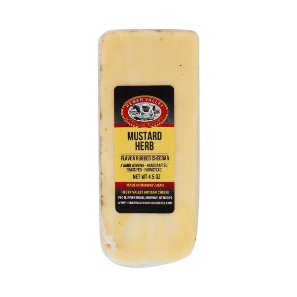 HEBER VALLEY ARTISAN CHEESE: Cheese Cheddar Mustard Herb, 4.5 oz