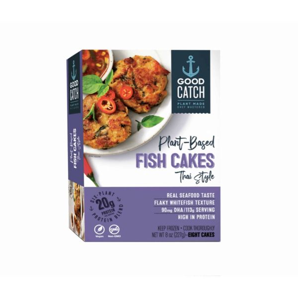 GOOD CATCH: Cakes Fish Plant Based Thai Style, 8 oz