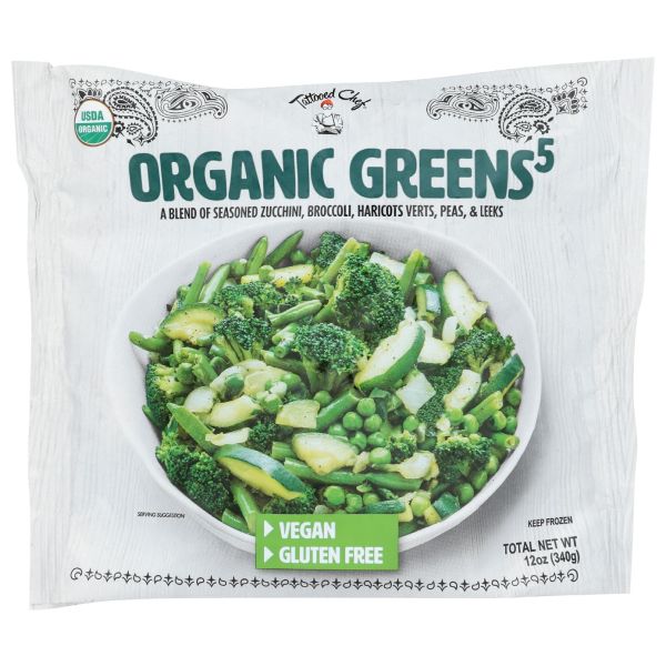 TATTOOED CHEF: Organic Greens 5 Blend, 12 oz