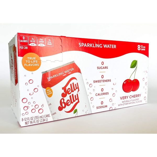 JELLY BELLY: Water Very Cherry 8 Cans, 96 FO