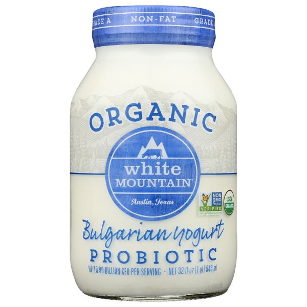 WHITE MOUNTAIN: Nonfat Yogurt Bulgarian Probiotic, 32 oz