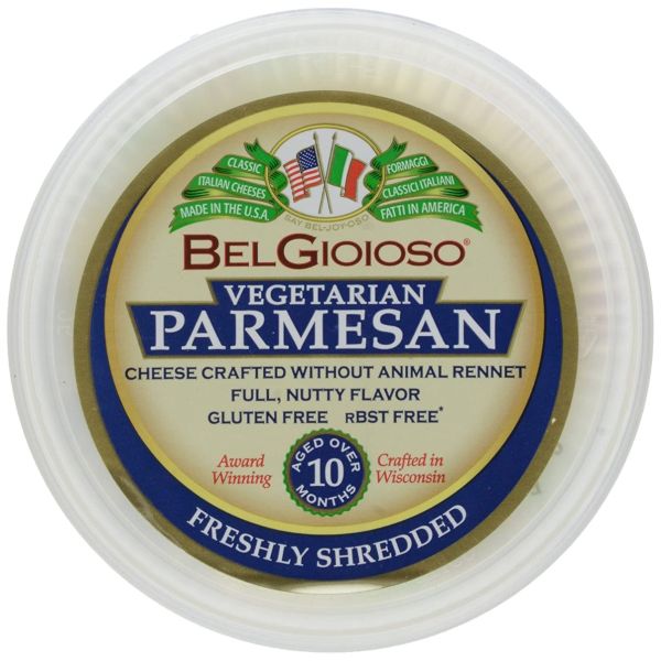 BELGIOIOSO: Vegetarian Parmesan Freshly Shredded, 5 oz