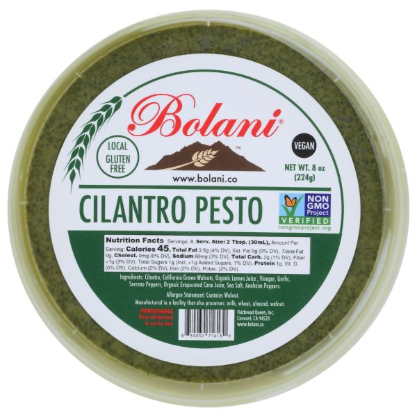BOLANI: Pesto Cilantro, 8 fo