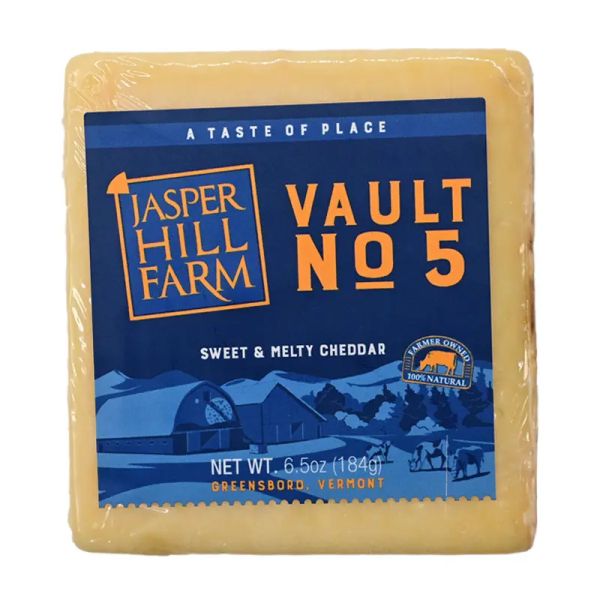 JASPER HILL FARM: Vault No 5 Sweet & Melty Cheddar, 6.5 oz