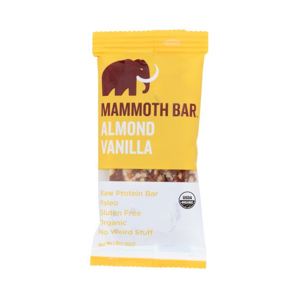 MAMMOTH BAR: Bar Almond Vanilla, 1.8 oz