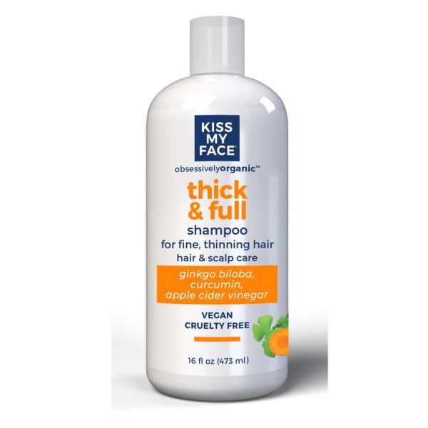 KISS MY FACE: Shampoo Thick And Full, 16 OZ