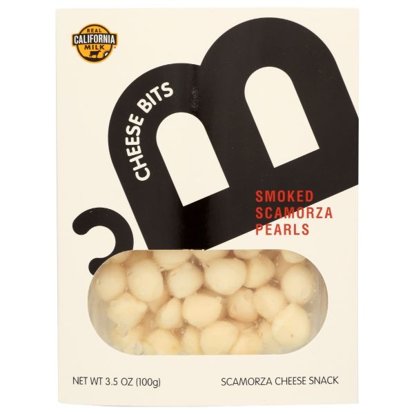 CHEESE BITS: Smoked Scamorza Pearls, 3.5 oz