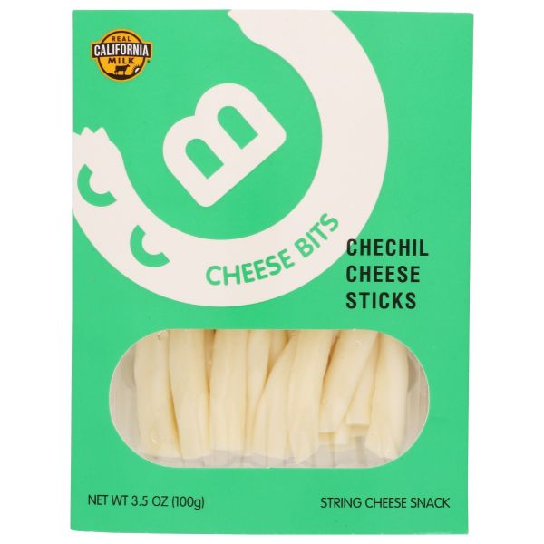 CHEESE BITS: Fresh Chechil Cheese Sticks, 3.5 oz