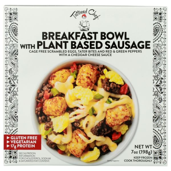 TATTOOED CHEF: Breakfast Bowl With Plant Based Sausage, 7 oz