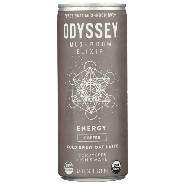 ODYSSEY ELIXIR: Energy Cold Brew Oat Latte, 7.4 oz