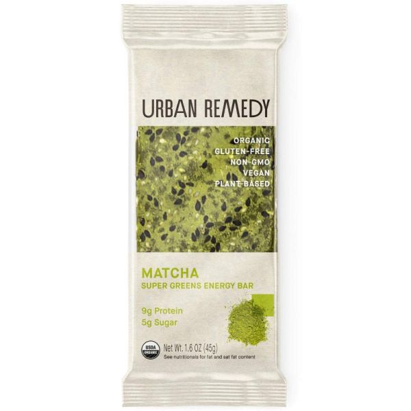 URBAN REMEDY: Matcha Energy Bar, 1.6 oz