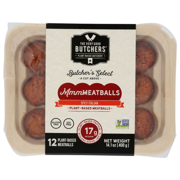 VERY GOOD BUTCHERS: Plant Based Spicy Italian Meatballs, 400 gm