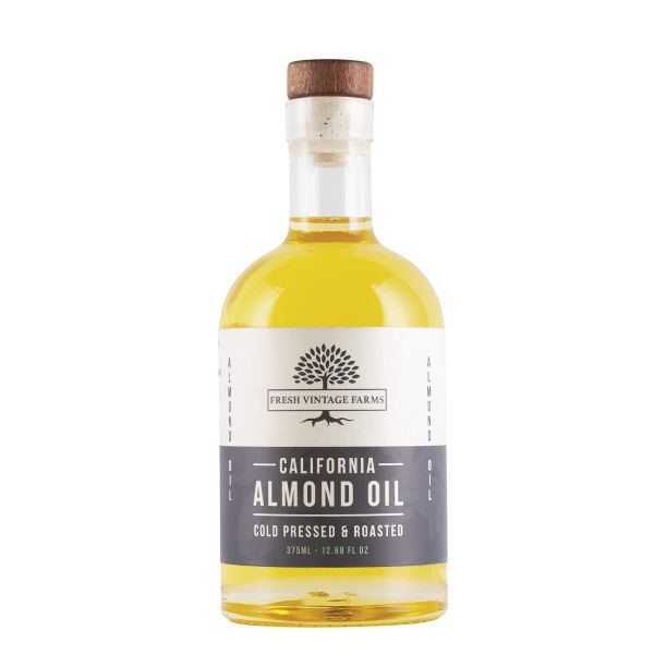 FRESH VINTAGE FARMS: Pure Cold Pressed Almond Oil, 375 ML