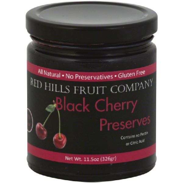 RED HILLS: Black Cherry Preserves, 11.5 oz