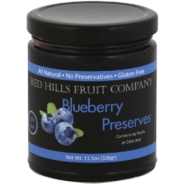 RED HILLS: Blueberry Preserves, 11.5 oz
