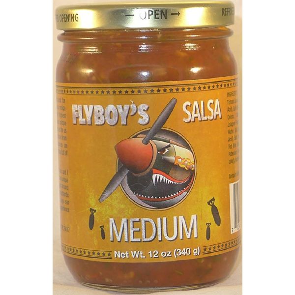FLYBOYS SALSA: Medium Salsa, 12 oz