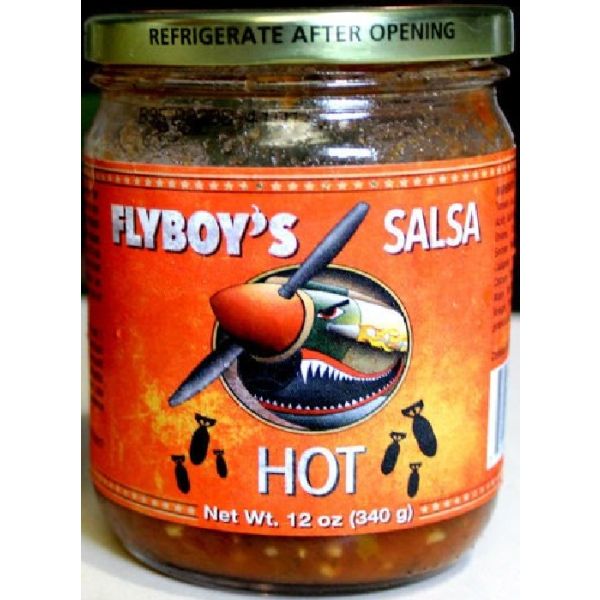FLYBOYS SALSA: Hot Salsa, 12 oz