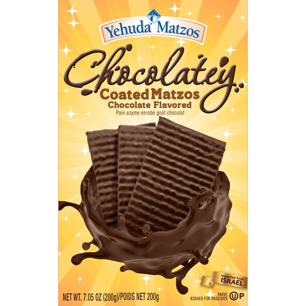 YEHUDA MATZOS: Chocolatey Coated Matzos Chocolate Flavor, 7.05 oz