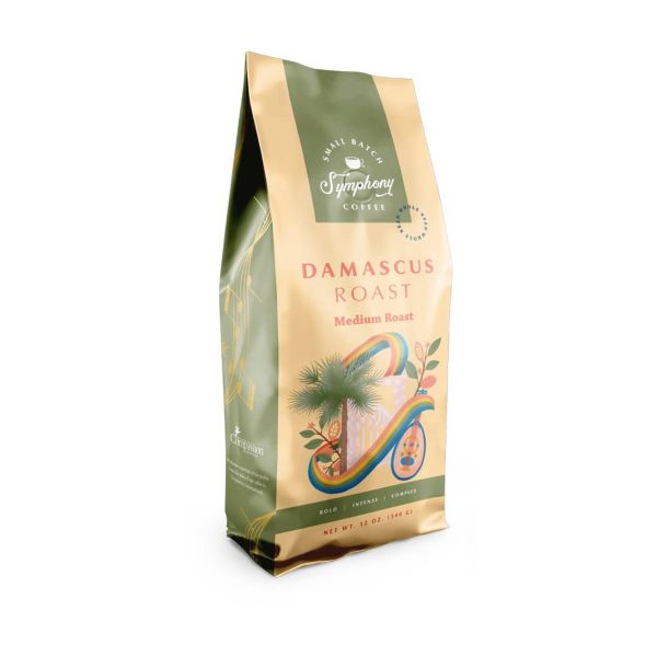 SMALL BATCH COFFEE PARTNERS: Damascus Medium Roast Whole Bean, 12 oz