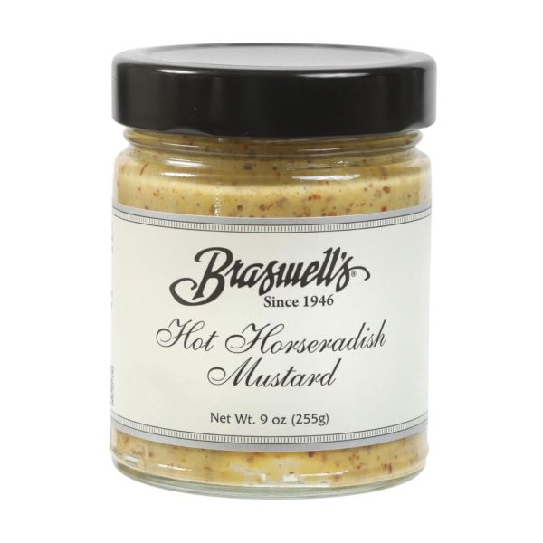 BRASWELL: Hot Mustard Horseradish, 9 oz