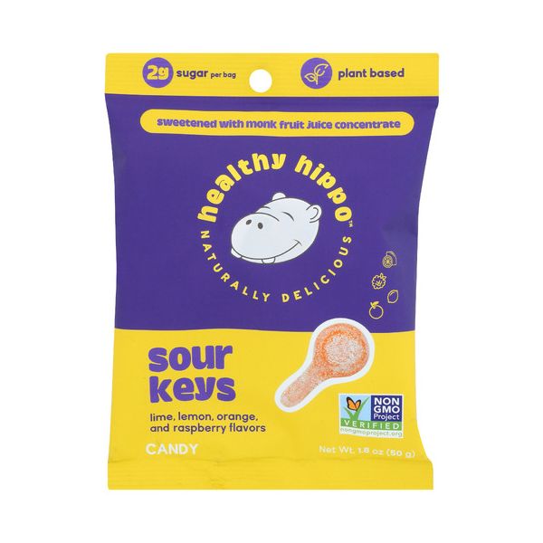 HEALTHY HIPPO: Candy Sour Keys, 1.8 OZ