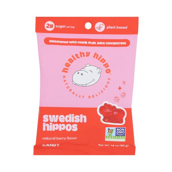 HEALTHY HIPPO: Candy Swedish Hippo, 1.8 OZ
