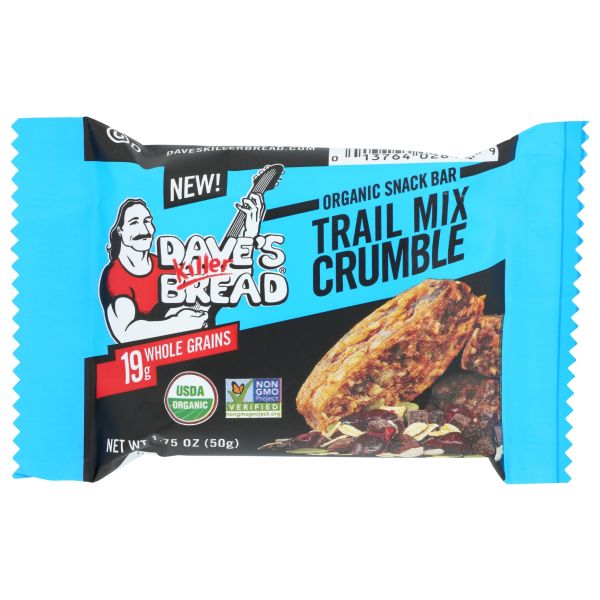 DAVES KILLER BREAD: Organic Trail Mix Crumble Bar, 1.75 oz