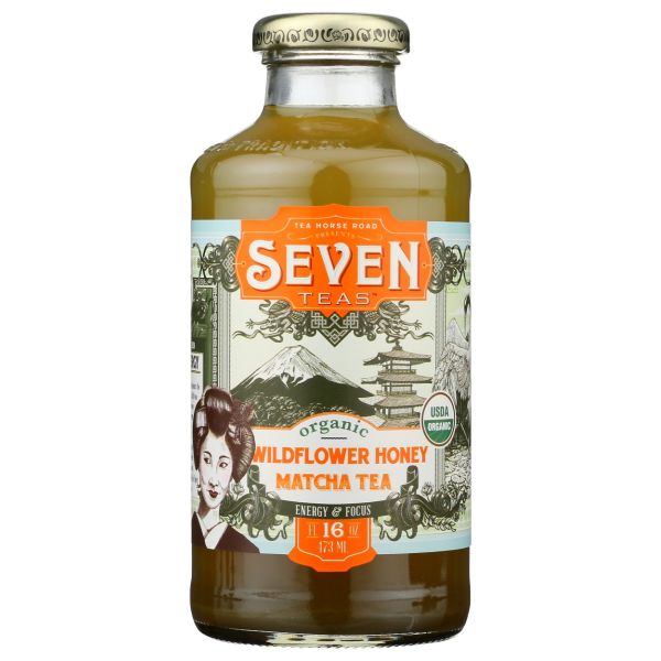 SEVEN TEAS: Wildflower Honey Matcha Organic Tea, 16 fo