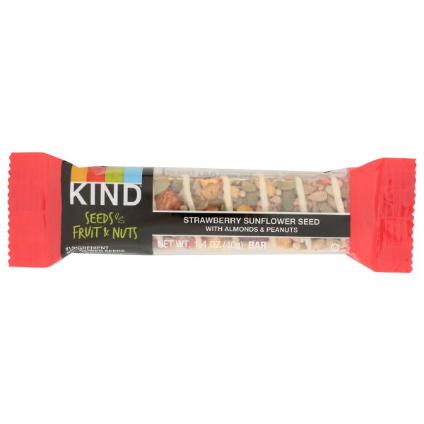 KIND: Seeds Fruit And Nuts Snack Bar Strawberry Sunflower Seed, 1.4 oz
