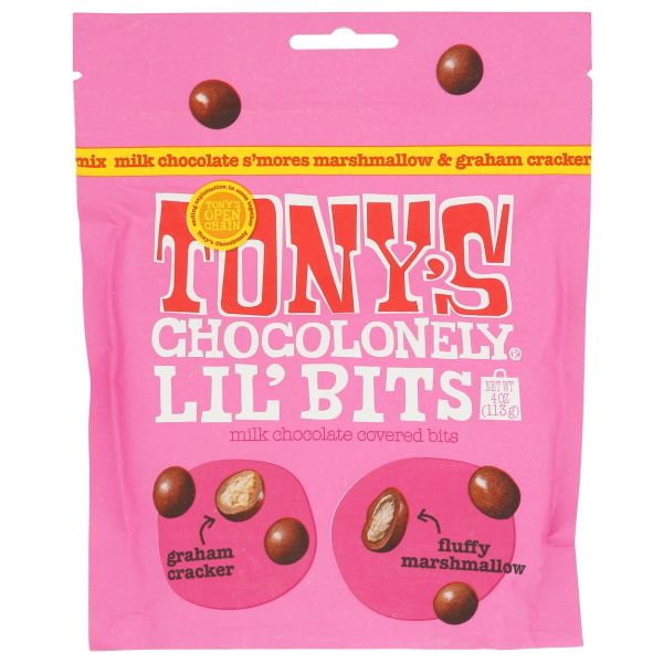 TONYS CHOCOLONELY: Milk Chocolate S'mores Mix Lil Bits, 4 oz