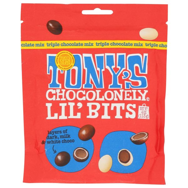 TONYS CHOCOLONELY: Triple Chocolate Mix Lil Bits, 4 oz