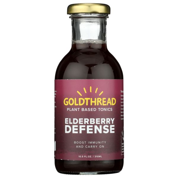 GOLDTHREAD: Elderberry Defense Plant Based Tonics, 10.5 fo