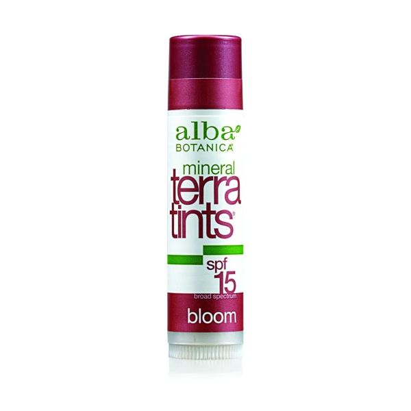 ALBA BOTANICA: Terra Tints Lip Balm Bloom Spf8, 0.15 oz