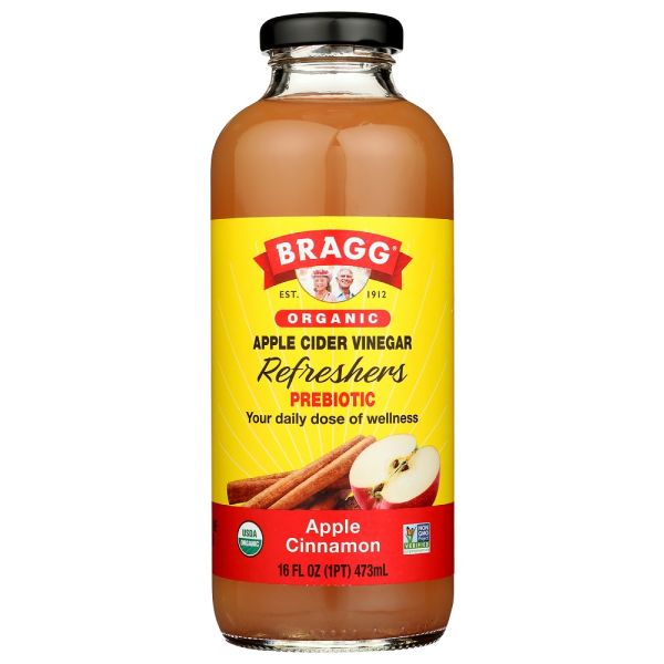 Bragg Organic Apple Cider Vinegar Drink Apple Cinnamon, 16 Oz