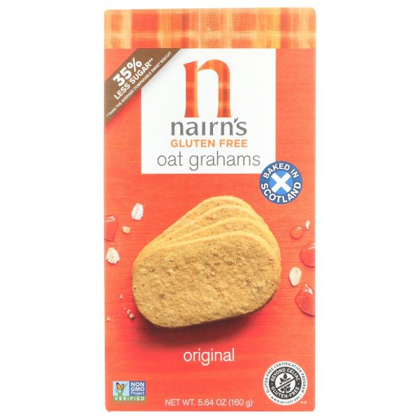 NAIRN'S: Gluten Free Original Oat Grahams, 5.64 oz
