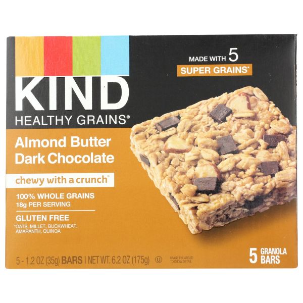 KIND: Bar Almond Butter Dark Choco, 6.2 oz