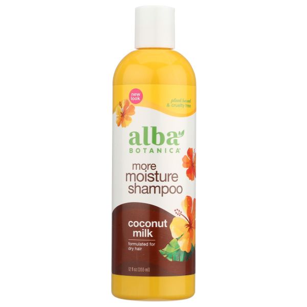 ALBA BOTANICA: More Moisture Coconut Milk Shampoo, 12 oz