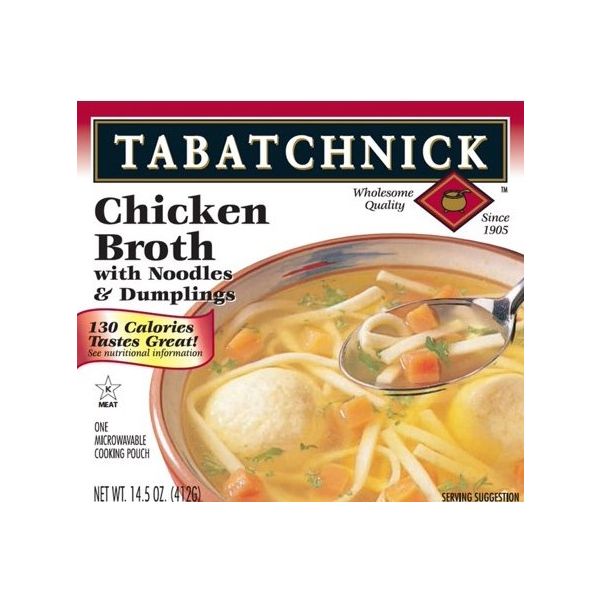 TABATCHNICK: Chicken Broth with Noodles and Dumplings Soup, 14.50 oz