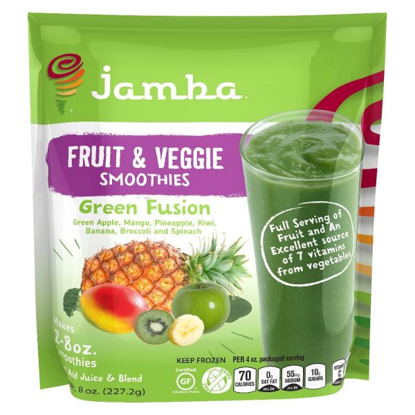 JAMBA JUICE: Fruit and Veggie Smoothies Green Fusion, 8 oz
