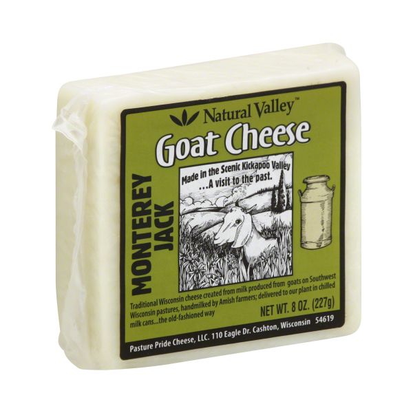 NATURAL VALLEY: Monterey Jack Goat Cheese, 8 oz