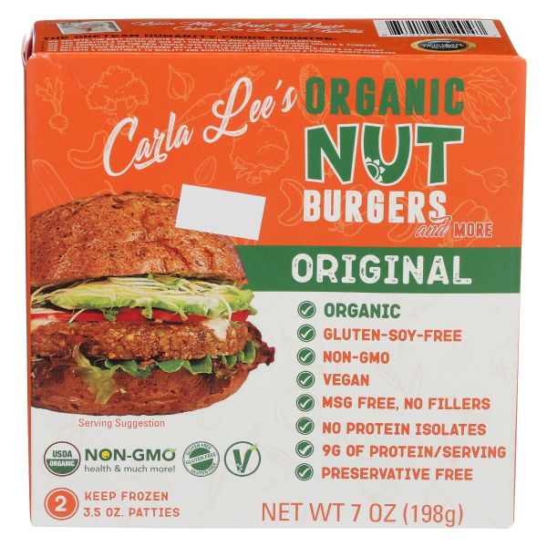 CARLA LEES: Organic Original Nut Burgers, 7 oz