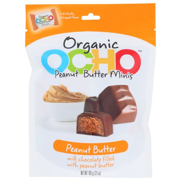 OCHO CANDY: Candy Peanut Butter Organic, 3.5 oz