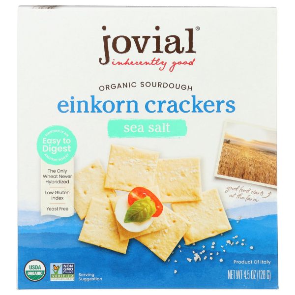 JOVIAL: Cracker Sourdough Sea Salt, 4.5 OZ